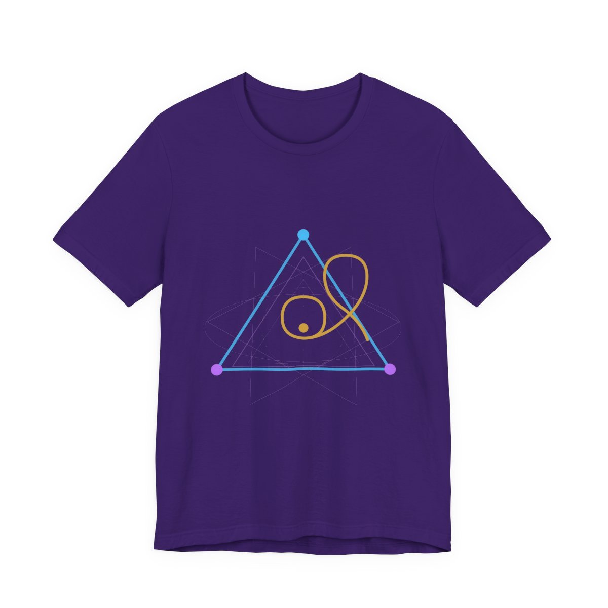 Plasma Triangle Tee — Violet Night