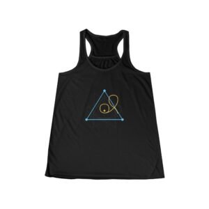 Plasma Triangle Racerback — Void & Parchment