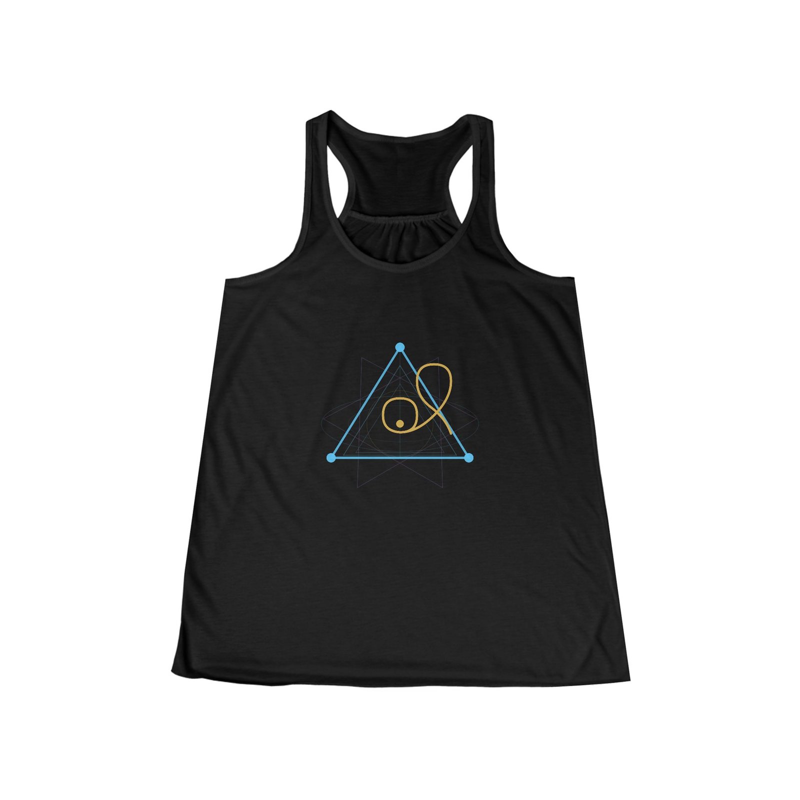 Plasma Triangle Racerback — Void & Parchment