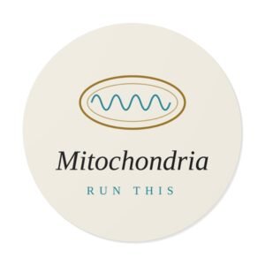 Mitochondria Run This Sticker (Light)
