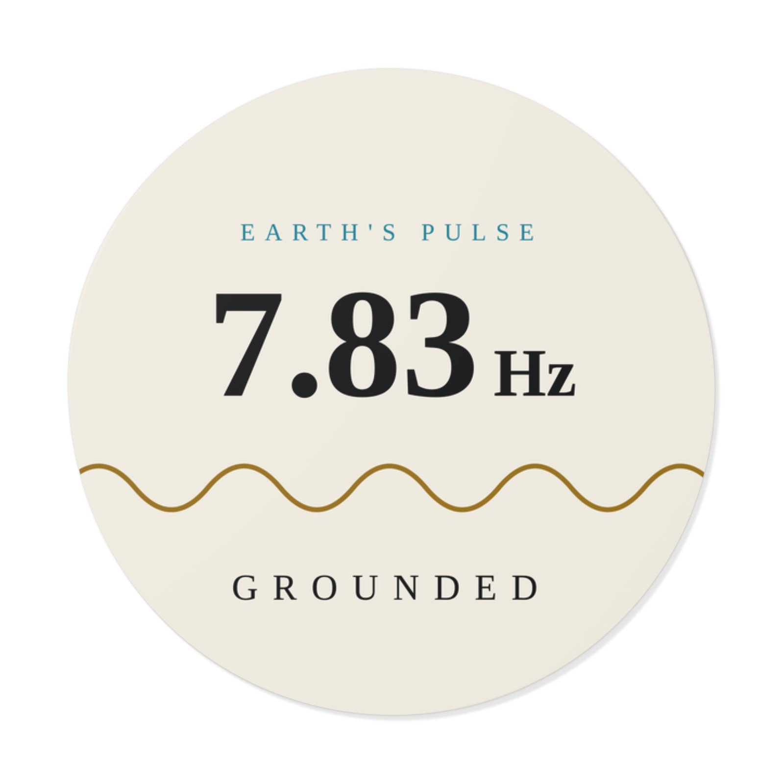 7.83 Hz Grounded Sticker (Light)