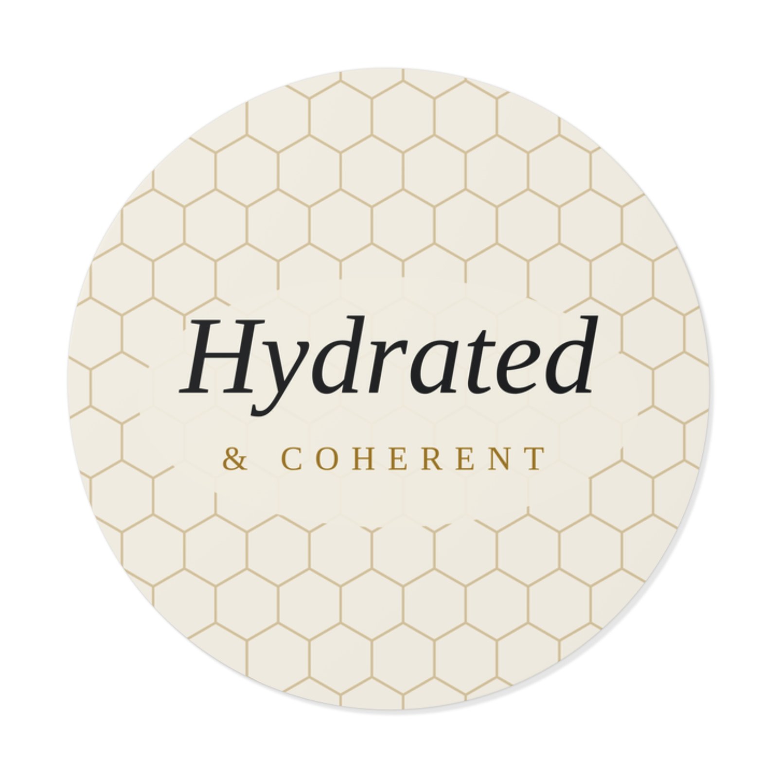Hydrated & Coherent Sticker (Light)